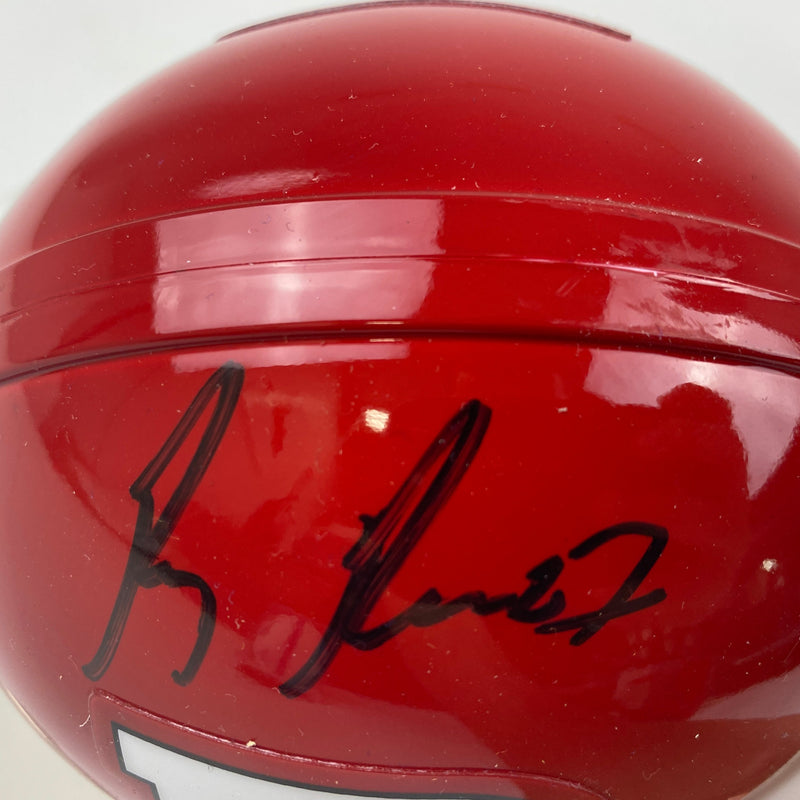 Autographed/Signed Ray Rice Rutgers Scarlet Knights Mini College Football Helmet JSA COA