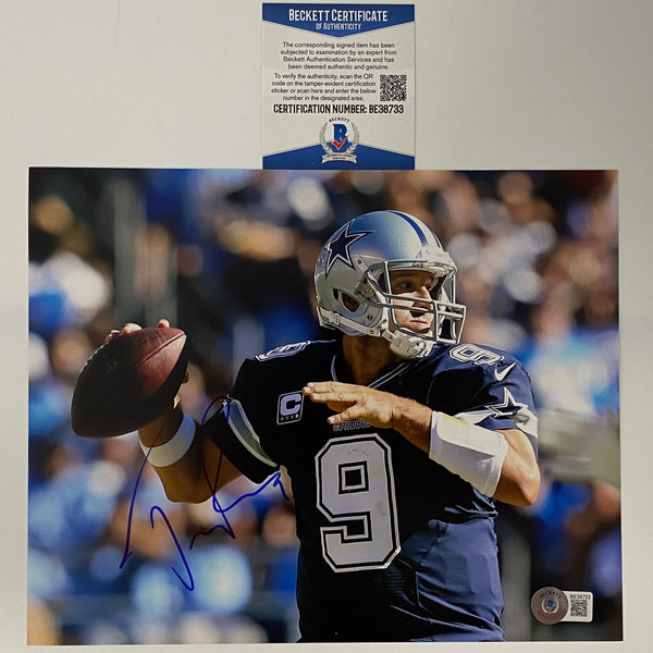 Autographed/Signed Tony Romo Dallas Cowboys 8x10 Football Photo Beckett BAS COA #4