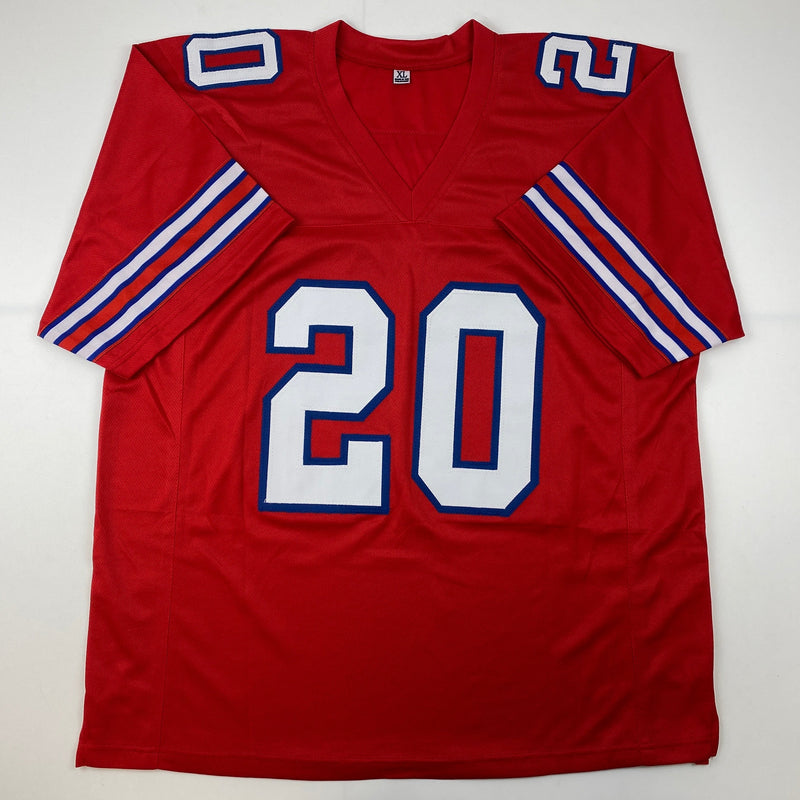 Autographed/Signed Frank Gore Buffalo Red Football Jersey JSA COA