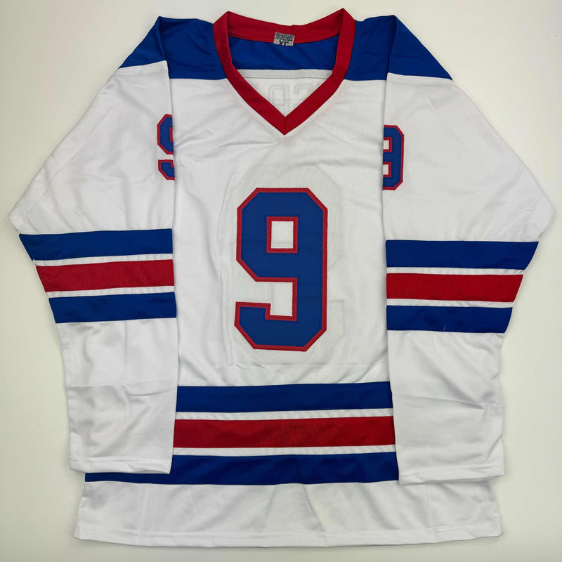 Autographed/Signed Trevor Zegras 2021 WJC Gold & MVP Team USA White Hockey Jersey JSA COA