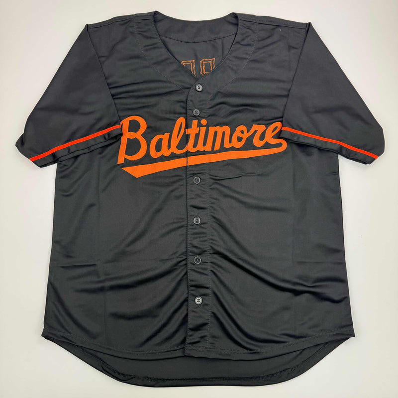 Autographed/Signed Vladimir Guerrero Baltimore Black Baseball Jersey JSA COA