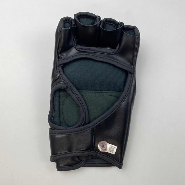 Autographed/Signed Deiveson Figueiredo UFC MMA Ultimate Fighting Black Glove Beckett BAS COA