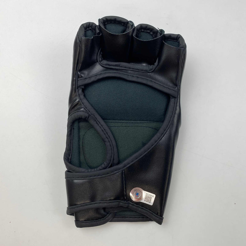 Autographed/Signed Deiveson Figueiredo UFC MMA Ultimate Fighting Black Glove Beckett BAS COA