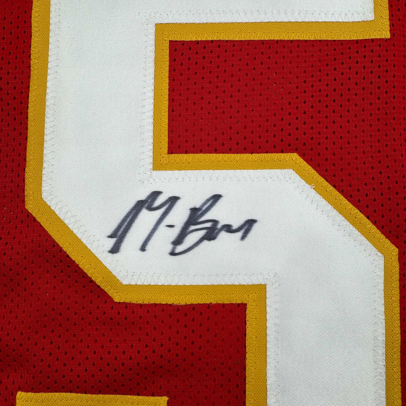 Autographed/Signed Marquise Hollywood Brown Kansas City Red Football Jersey JSA COA