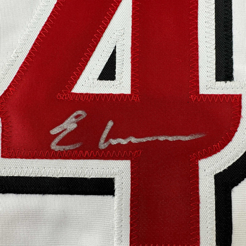 Autographed/Signed Elly De La Cruz Cincinnati White Baseball Jersey Beckett BAS COA