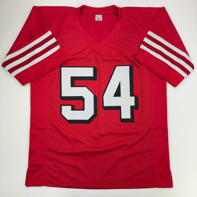 Autographed/Signed Fred Warner San Francisco Red Alternate Football Jersey Beckett BAS COA