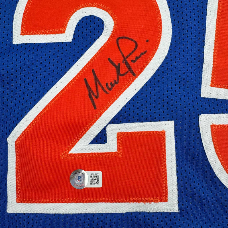 Autographed/Signed Mark Price Cleveland Blue Basketball Jersey Beckett BAS COA