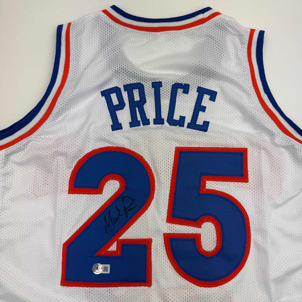 Autographed/Signed Mark Price Cleveland White Basketball Jersey Beckett BAS COA