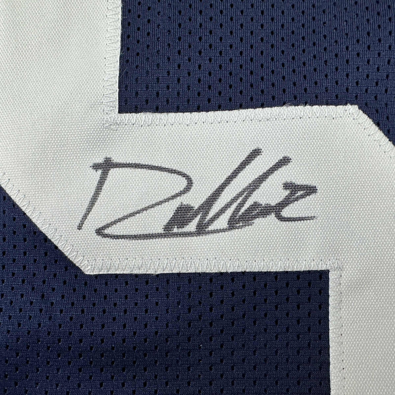 Autographed/Signed Drew Allar Penn State Blue College Football Jersey JSA COA