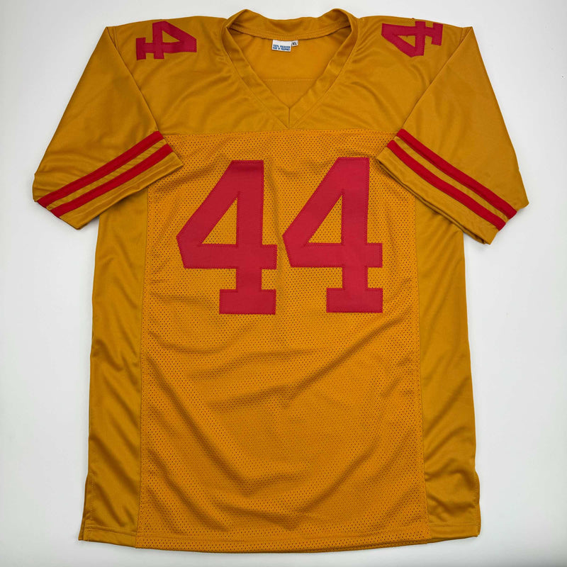 Autographed/Signed Kyle Juszczyk San Francisco Gold Football Jersey Beckett BAS COA