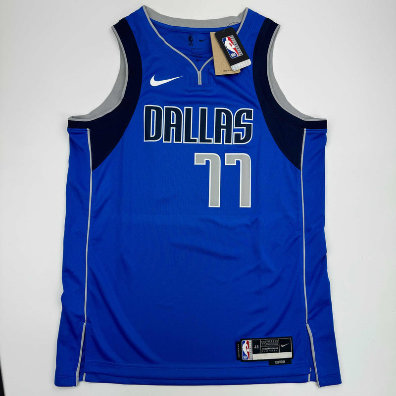 Autographed/Signed Luka Doncic Dallas Mavericks Blue Authentic Basketball Jersey Panini COA