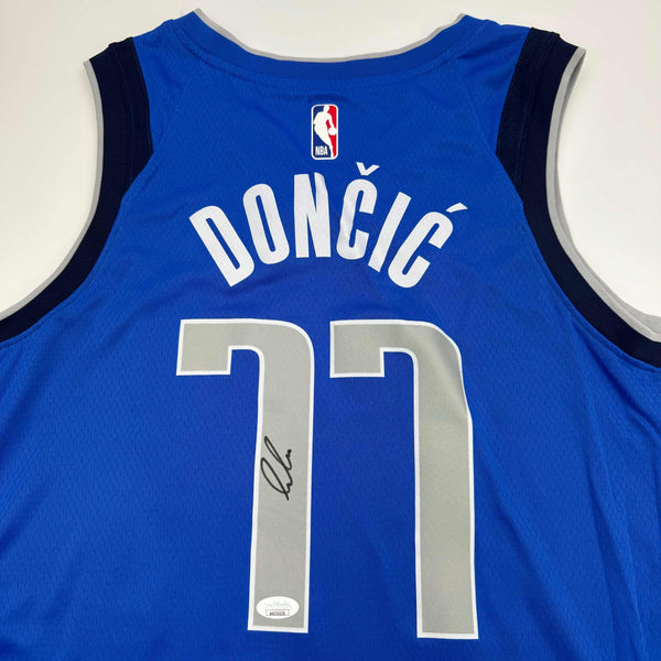 Autographed/Signed Luka Doncic Dallas Mavericks Blue Authentic Basketball Jersey JSA COA
