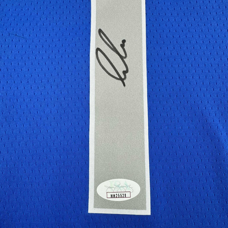 Autographed/Signed Luka Doncic Dallas Mavericks Blue Authentic Basketball Jersey JSA COA