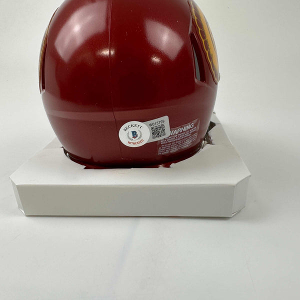Autographed/Signed Marcus Allen USC Trojans Southen Cal College Football Mini Helmet Beckett BAS COA