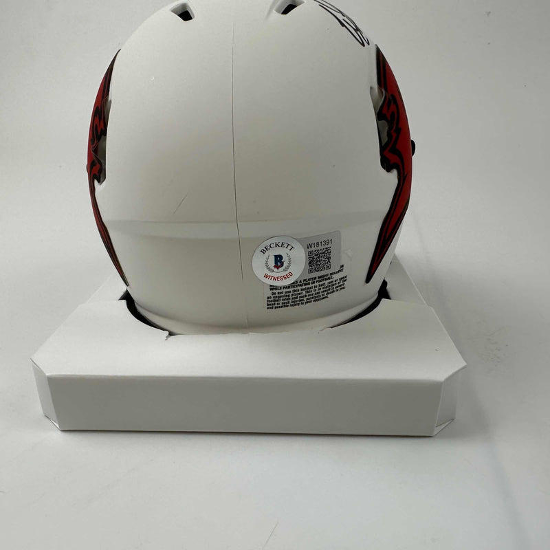 Autographed/Signed Warren Sapp Tampa Bay Buccaneers Lunar Eclipse Mini Football Helmet Beckett BAS COA