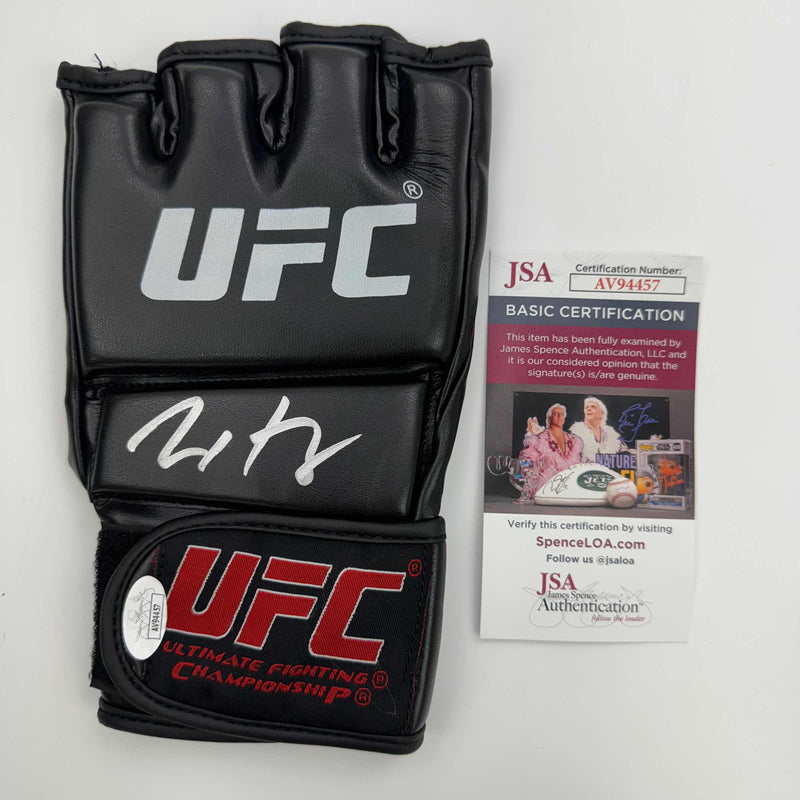 Autographed/Signed Max Holloway UFC MMA Black Fighting Glove JSA COA Auto
