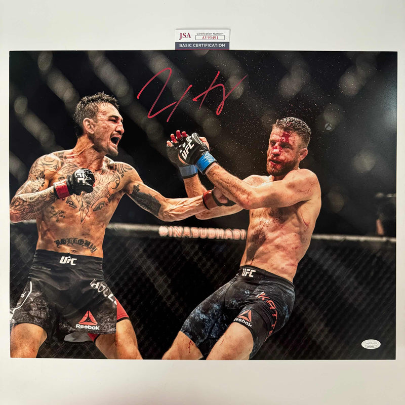 Autographed/Signed Max Holloway UFC MMA Ultimate Fighting 16x20 Photo JSA COA
