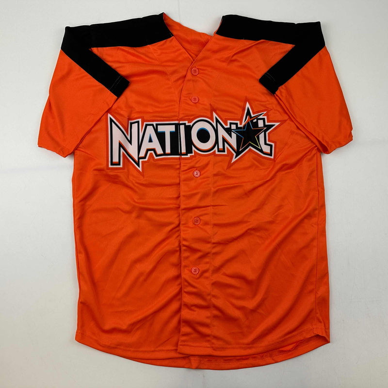 Autographed/Signed Nolan Arenado 2017 All-Star Game Orange Baseball Jersey JSA COA