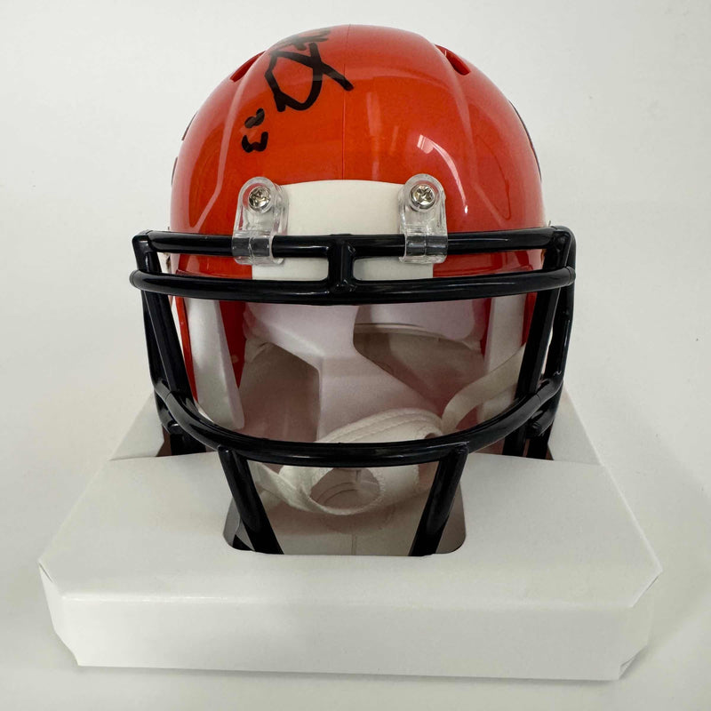 Autographed/Signed Devin Hester Chicago Bears Mini Football Helmet JSA COA