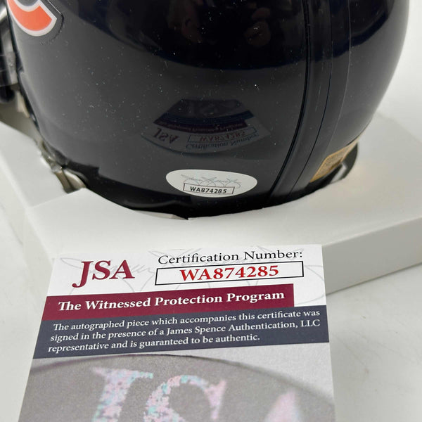 Autographed/Signed DJ D.J. Moore Chicago Bears Mini Football Helmet JSA COA