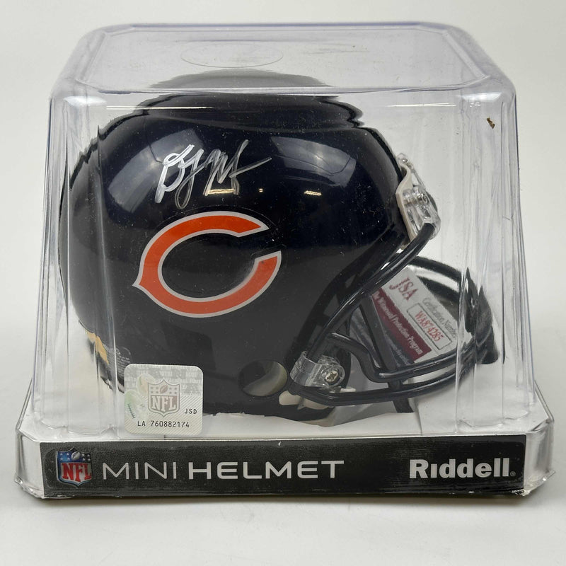 Autographed/Signed DJ D.J. Moore Chicago Bears Mini Football Helmet JSA COA