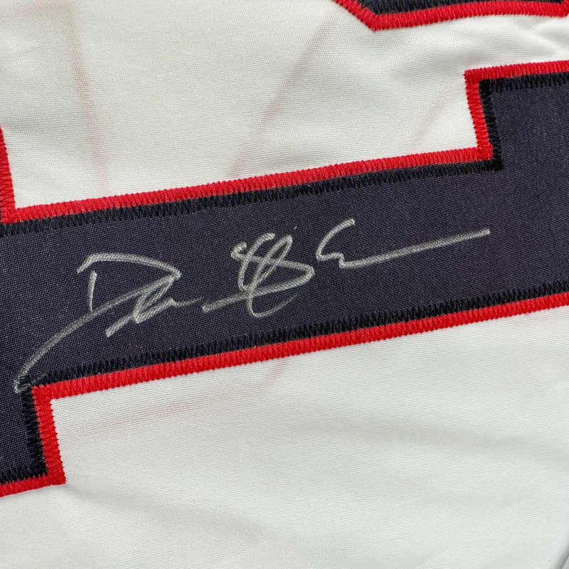 Autographed/Signed Deion Sanders Atlanta White Football Jersey Beckett BAS COA