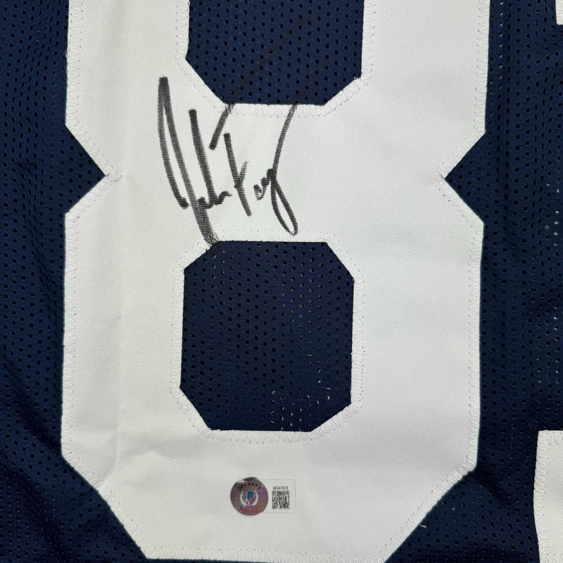 Autographed/Signed Jake Ferguson Dallas Thanksgiving Football Jersey Beckett BAS COA