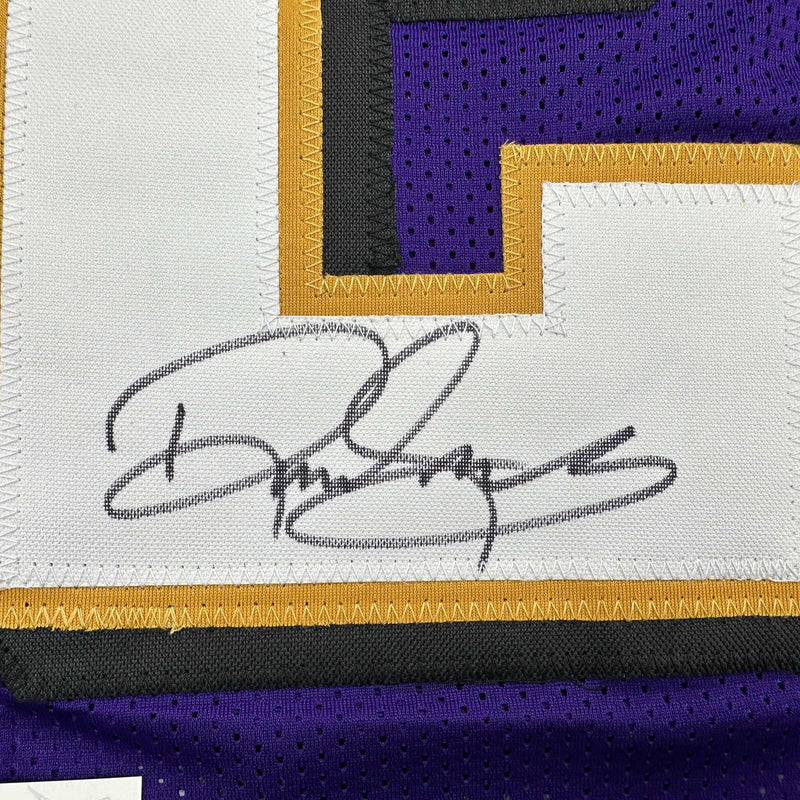Autographed/Signed Derrick Henry Baltimore Purple Football Jersey JSA COA