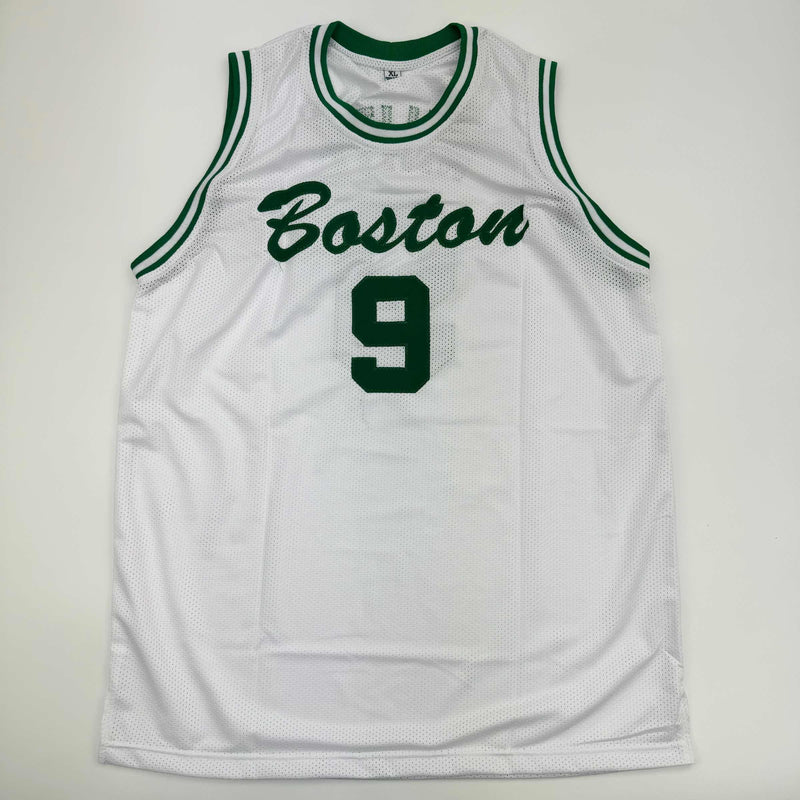 Autographed/Signed Derrick White Boston White Basketball Jersey Beckett BAS COA