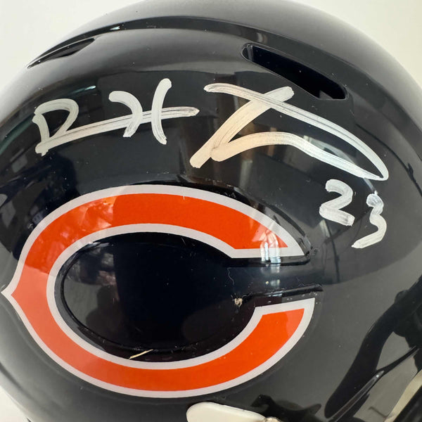 Autographed/Signed Devin Hester Chicago Bears Mini Football Helmet PSA COA