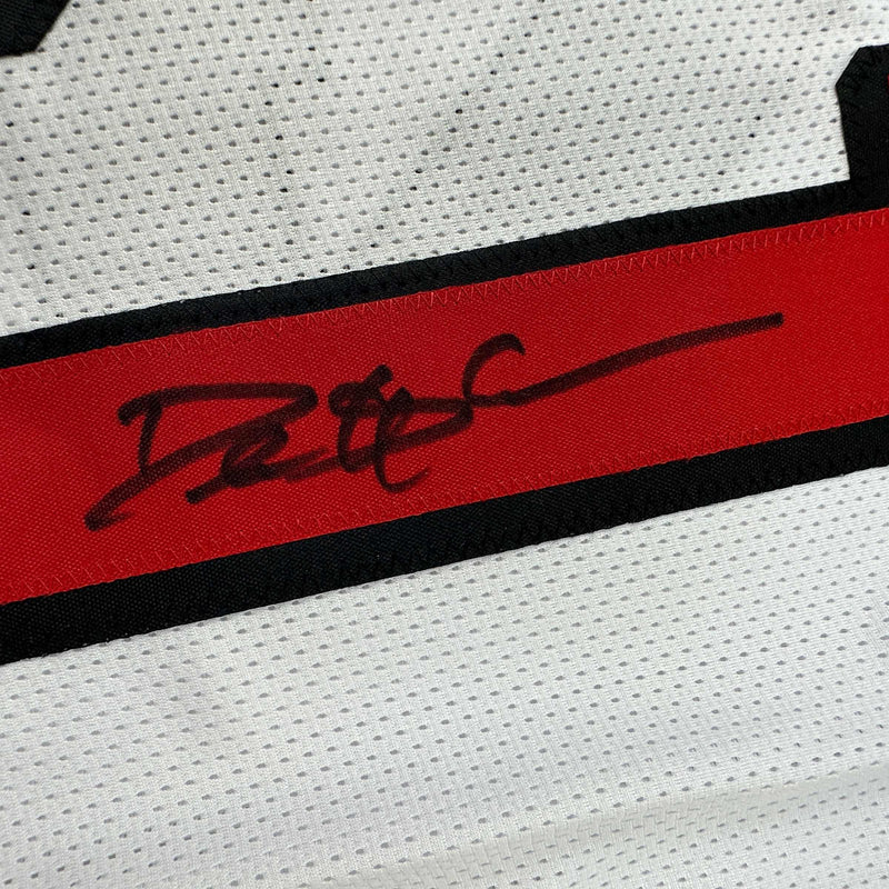 Autographed/Signed Deion Sanders San Francisco White Alternate Football Jersey Beckett BAS COA