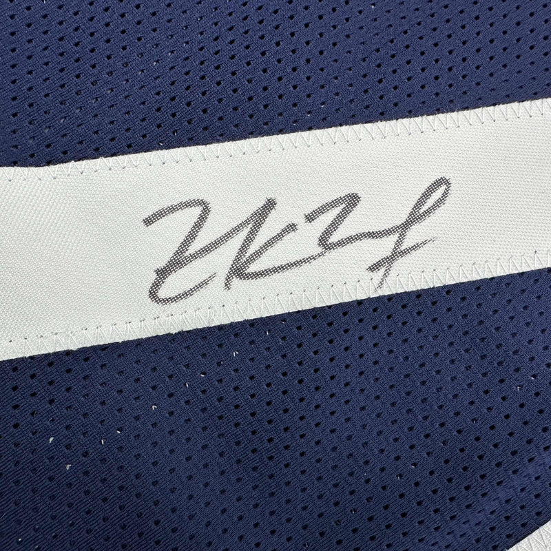 Autographed/Signed Zack Martin Dallas Thanksgiving Day Football Jersey Beckett BAS COA