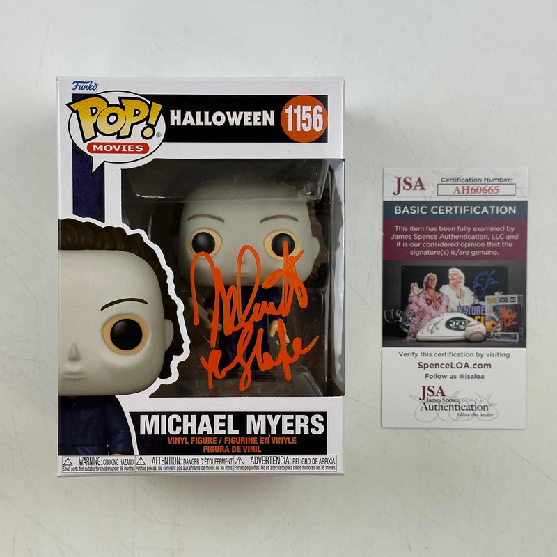 Autographed/Signed Nick Castle Michael Myers Halloween Funko Pop #1156 Movie Figurine Toy JSA COA