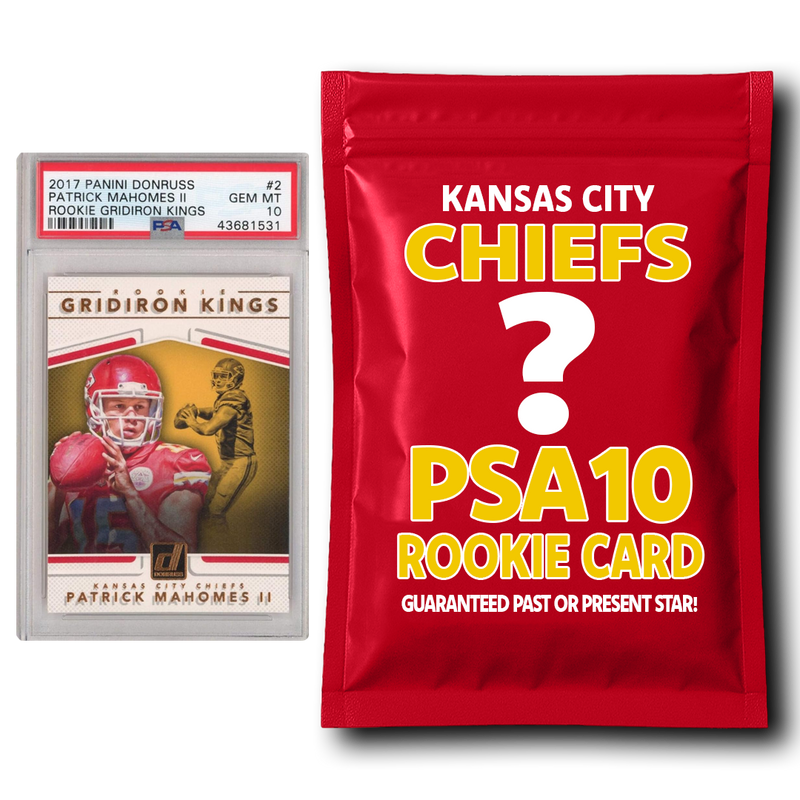 Kansas City Chiefs PSA 10 Graded Rookie Card Mystery Pack