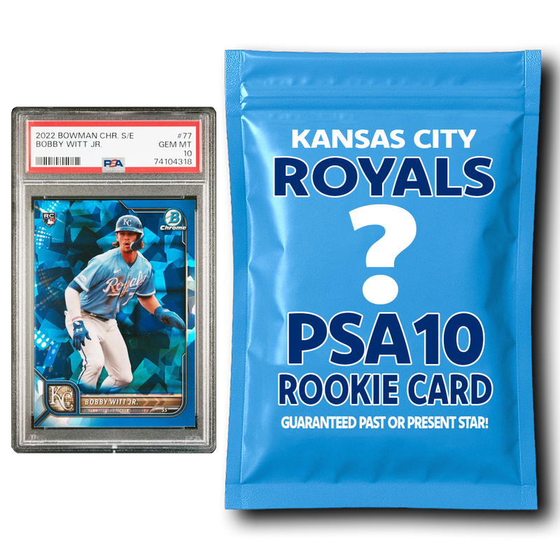 Kansas City Royals PSA 10 Graded Rookie Card Mystery Pack
