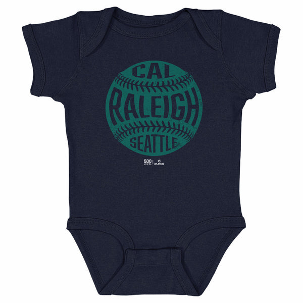 Cal Raleigh Seattle Vintage Baseball WHT