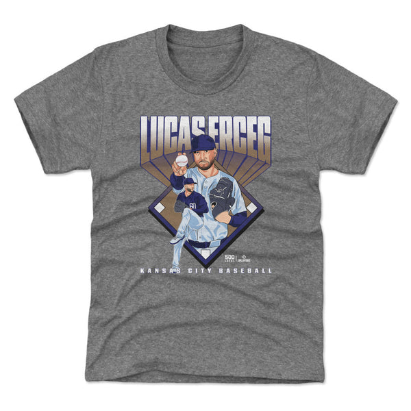 Lucas Erceg Kansas City Baseball Diamond WHT