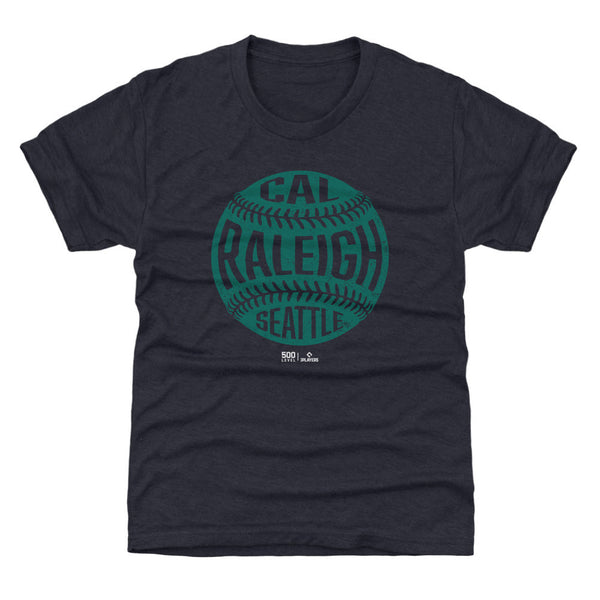 Cal Raleigh Seattle Vintage Baseball WHT