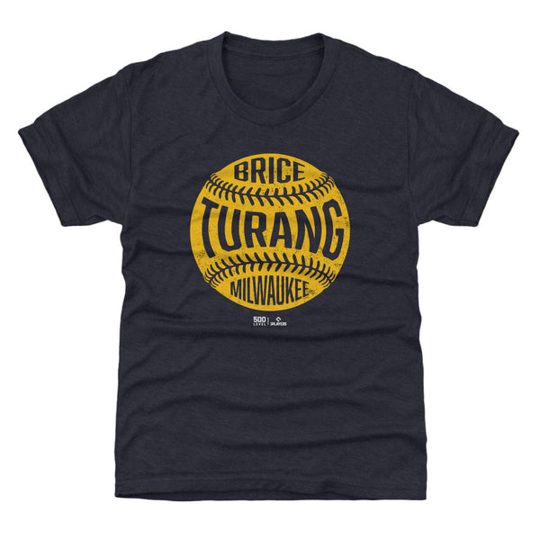 Brice Turang Milwaukee Vintage Baseball WHT