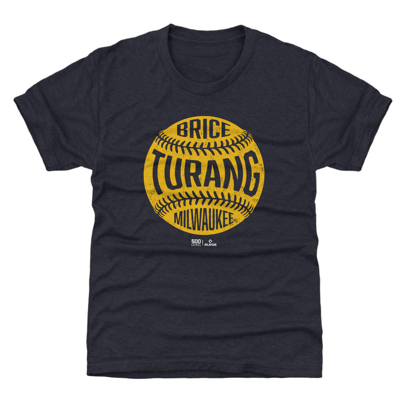 Brice Turang Milwaukee Vintage Baseball WHT