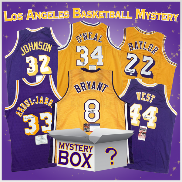 Autographed/Signed Los Angeles Basketball Jersey Mystery Box with PSA JSA or Beckett COA