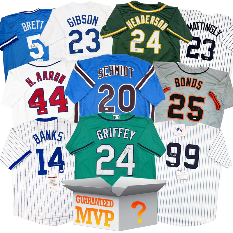 MVPs Autographed/Signed Baseball Jersey Mystery Box with PSA JSA or Beckett COA