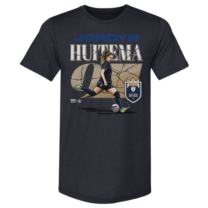 Jordyn Huitema Seattle Reign FC Cracked Number WHT