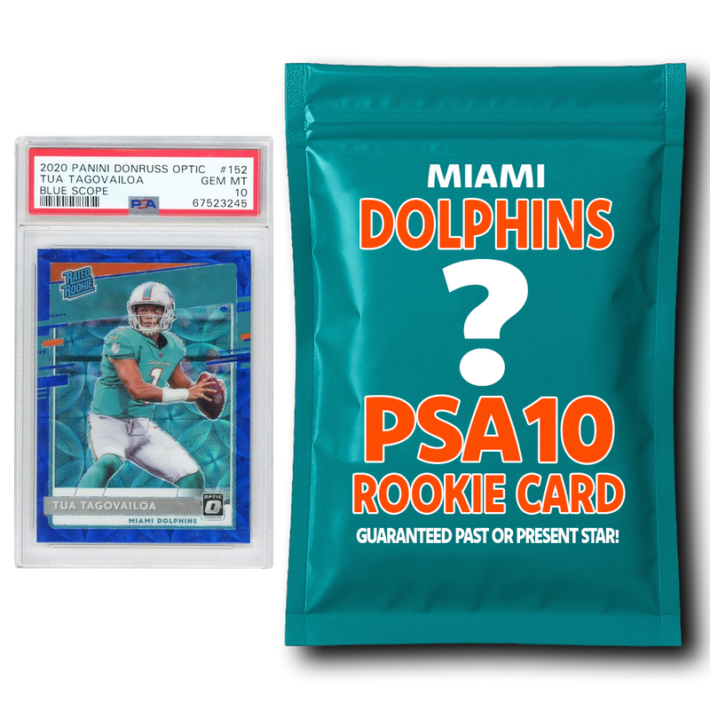 Miami Dolphins PSA 10 Graded Rookie Card Mystery Pack