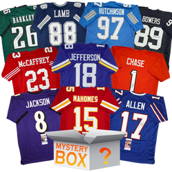 Active Pro Bowler Autographed/Signed Football Jersey Mystery Box with PSA JSA or Beckett COA