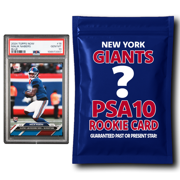 New York Giants PSA 10 Graded Rookie Card Mystery Pack