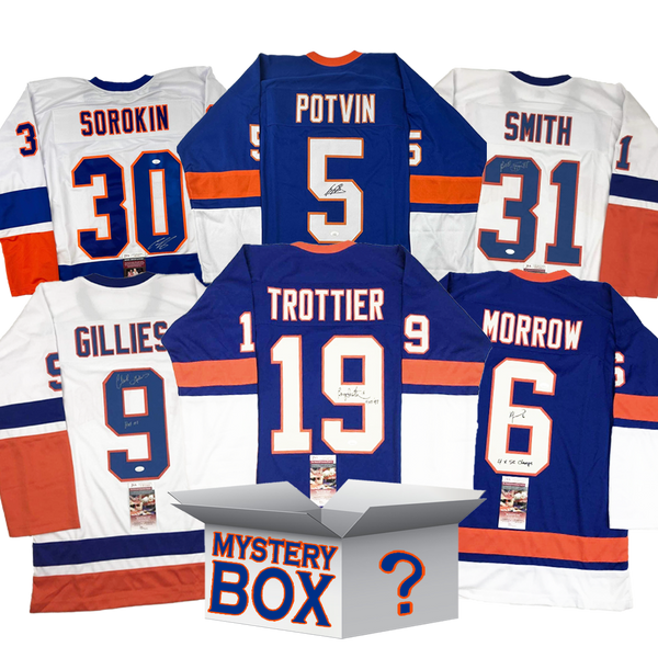 Autographed/Signed New York Hockey Jersey Mystery Box with PSA JSA or Beckett COA