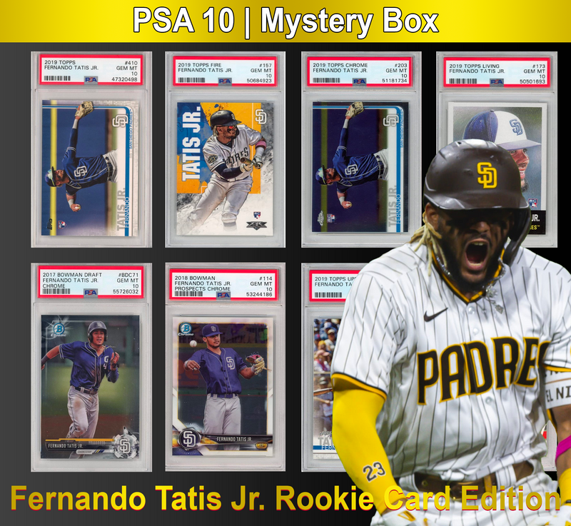 PSA 10 Graded Rookie Baseball Card Mystery Box - Fernando Tatis Jr