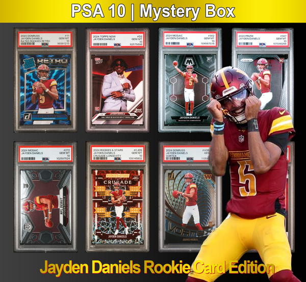 Jayden Daniels PSA 10 Graded Football Rookie Card Mystery Pack