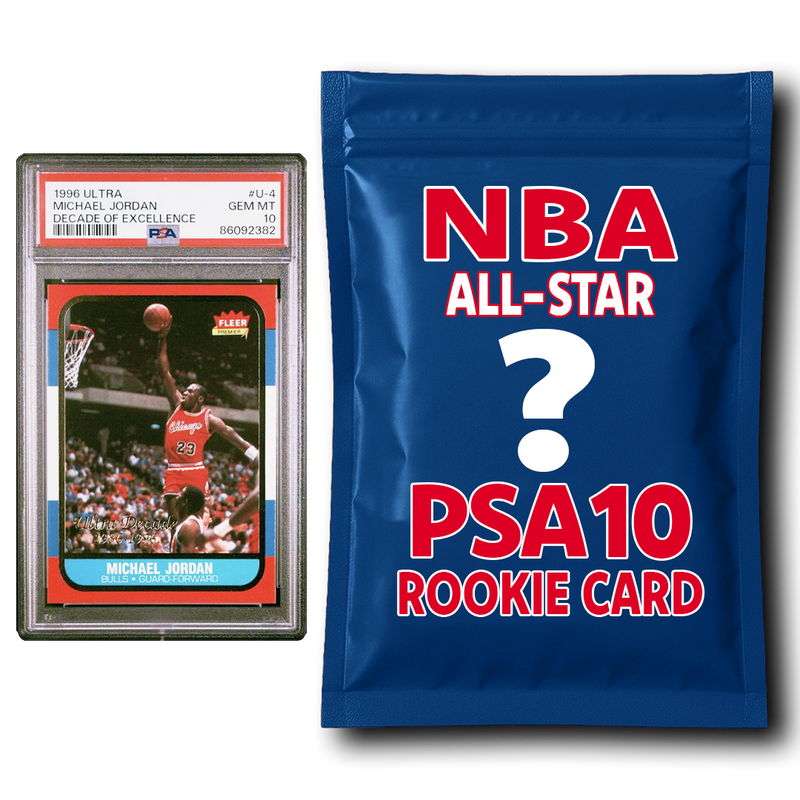 PSA 10 Graded NBA All-Star Basketball Rookie Card Mystery Pack